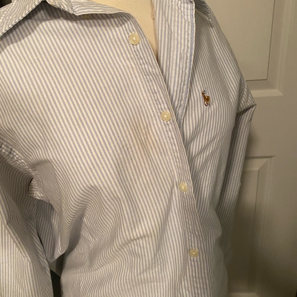 Ralph Lauren Classic button down. Some discoloration. - Picture 3 of 3